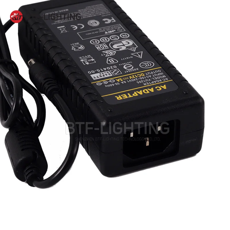 12 В в 5A питание AC110-240V для SMD 5050 3528 светодиодные ленты свет Великобритания/США/ЕС/AU