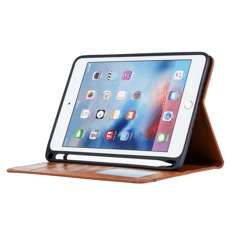 Для iPad 2018/Pro 9 7/Air 2 Чехол кошелек из замши с подставкой для карт Магнитный чехол