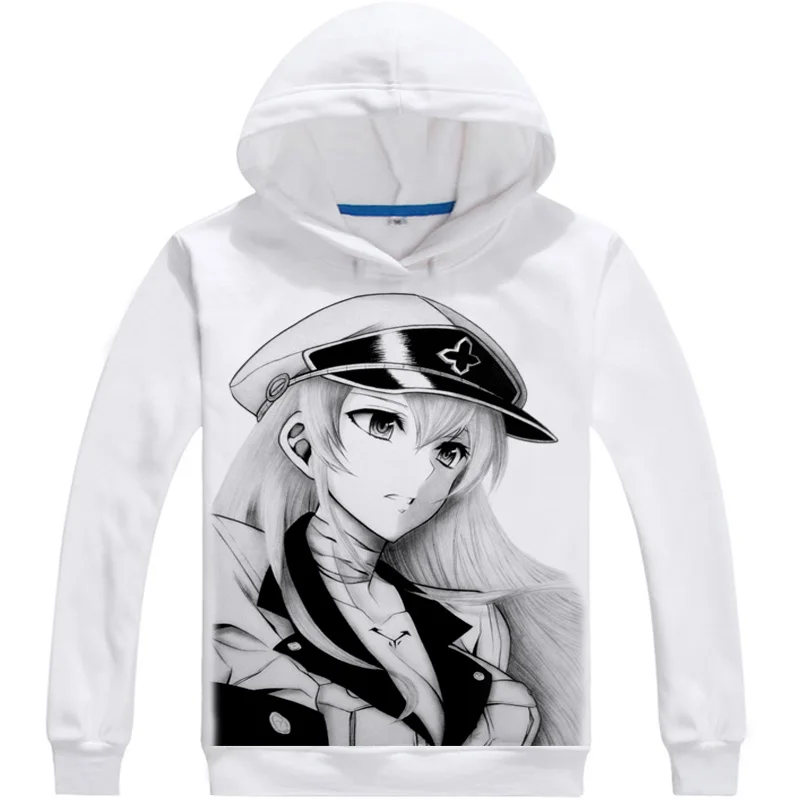 Толстовки Coolprint с аниме принтом толстовки капюшоном Akame ga KILL 3D мульти стиль