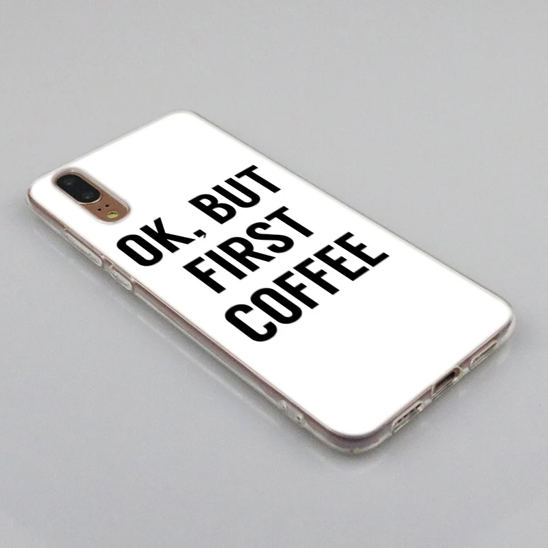 hot coffee time soft silicone case for huawei p30 p20 p10 p9 p8 lite 2017 p30 p20 pro mini p smart 2019 plus fashion cover free global shipping