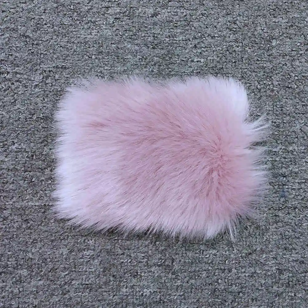 Pale Pink Новое поступление, женский жилет из искусственного меха, меховой искусственный мех, зимняя теплая меховая Роскошная верхняя одежда, осенняя мода, длинный стильный жилет S8405 - Цвет: Pale Pink