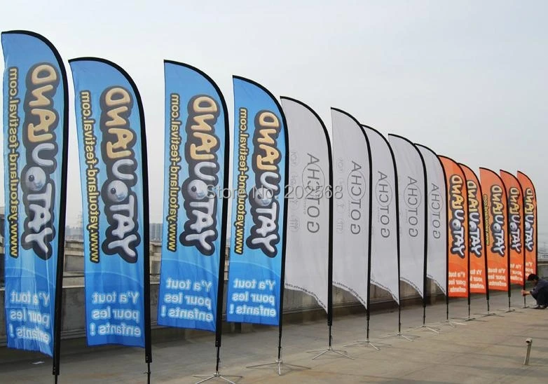 Пляж флаг перо Летающий баннер парус (размер L W/Спайк ноги)|feather flag|flying bannersailing flags |