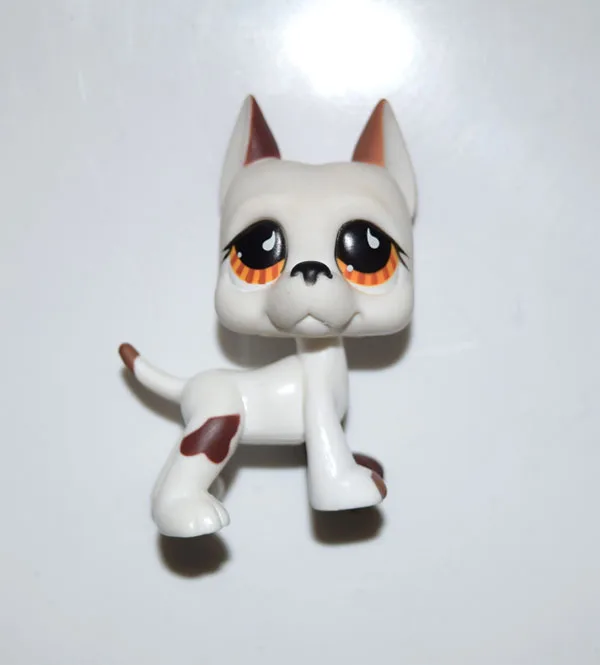 Pet Shop Puppy Tear Drop Eyes Brown White Dog Great Dane Figure Child Toy XMAX GIFT | Игрушки и хобби