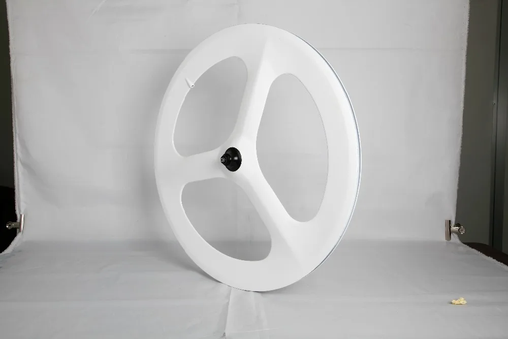 Профессиональный дорожный велосипед из углеродного волокна 3 спицы 700c Спицы обод