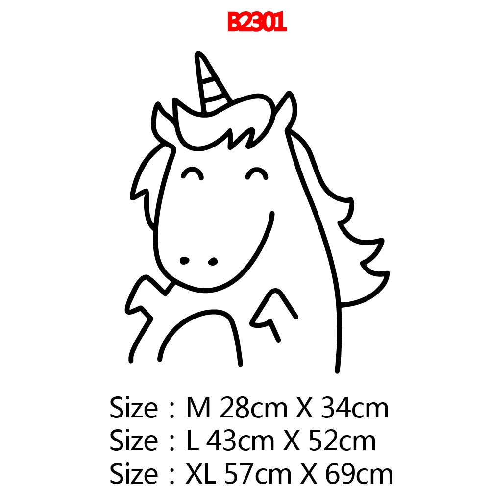 Romantic unicorn Decal Removable Vinyl Mural Poster For Baby Room Art Stickers Bedroom Background Wall Drop Shipping | Дом и сад