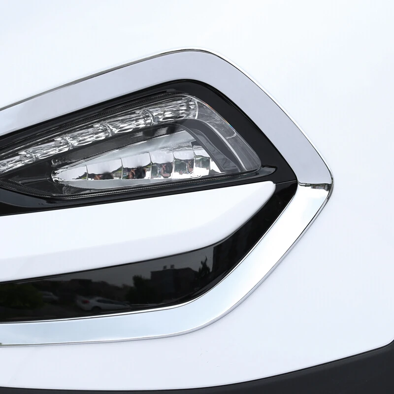 Для Hyundai Tucson 2015 2018 ABS Хромированная Автомобильная передняя противотуманная фара