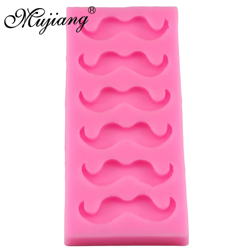 Mujiang маленькие усы силиконовые формы искусственная шоколада Аксессуары для
