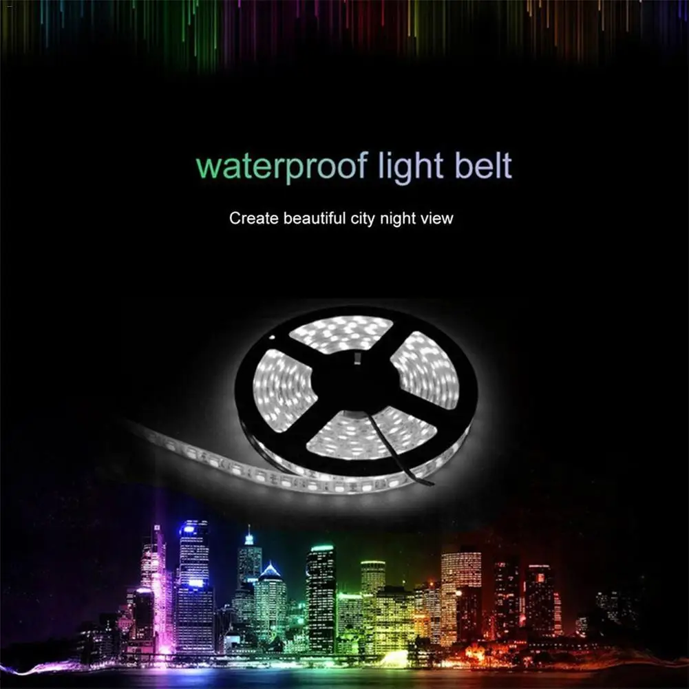 Водонепроницаемая светодиодная RGB лента 5 м 300 светодисветодиодный 3528 12 В
