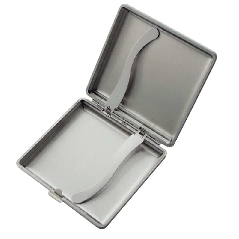 New Faux Leather Metal Frame Black Cigarette Storage Case Box Container for Lighter | Дом и сад