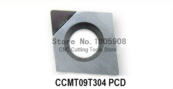 

Free shipping 2PCS PCD Diamond Inserts CCMT09T304 PCD Suitable For Lathe Tools SCLCR / SCFCR / SCMCN / SCACR