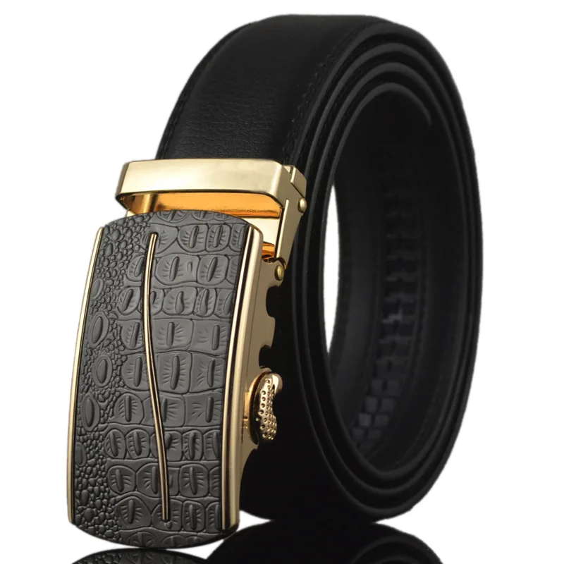 Деловые ремни для мужчин Ceinture роскошный ремень из натуральной кожи с пряжкой широкий ремень модные джинсы мужские Брендовые брюки ремень 130 см Q170 - Цвет: 0151