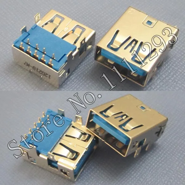 10 шт./лот USB разъем 3 0 Soket для ноутбука HP 4436s 4530s 4535s 8460p Dell Asus и т. Д. порт 0|jack macbook|connector