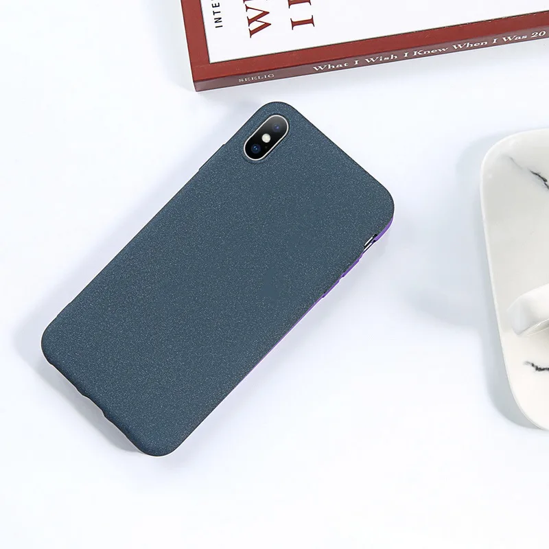 Роскошный плюшевый Матовый сенсорный чехол для iPhone 11 Pro X XR XS Max, Мягкая силиконовая задняя крышка из ТПУ для iPhone 6, 6 S, 7, 8 Plus, чехол s