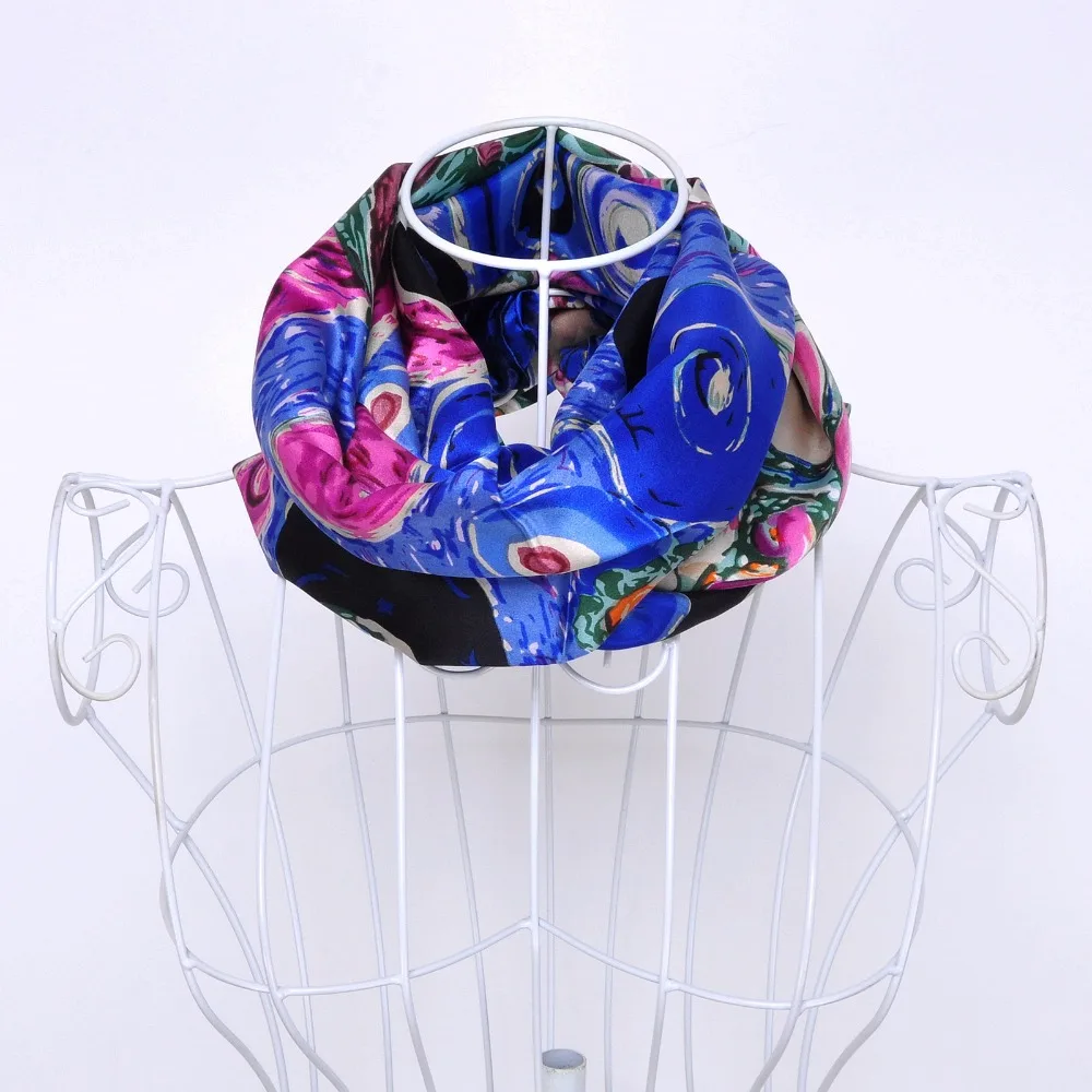 Aishidis шарф шаль накидки 100% Роскошный сатиновый Шармез Шелковый ручной