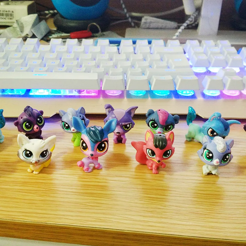 5PCS /Set Cute Doll Model Toy Bag Mini Little Dog Cat Rabbit Pet Figures Animal Patrulla Canina Toys For Children |