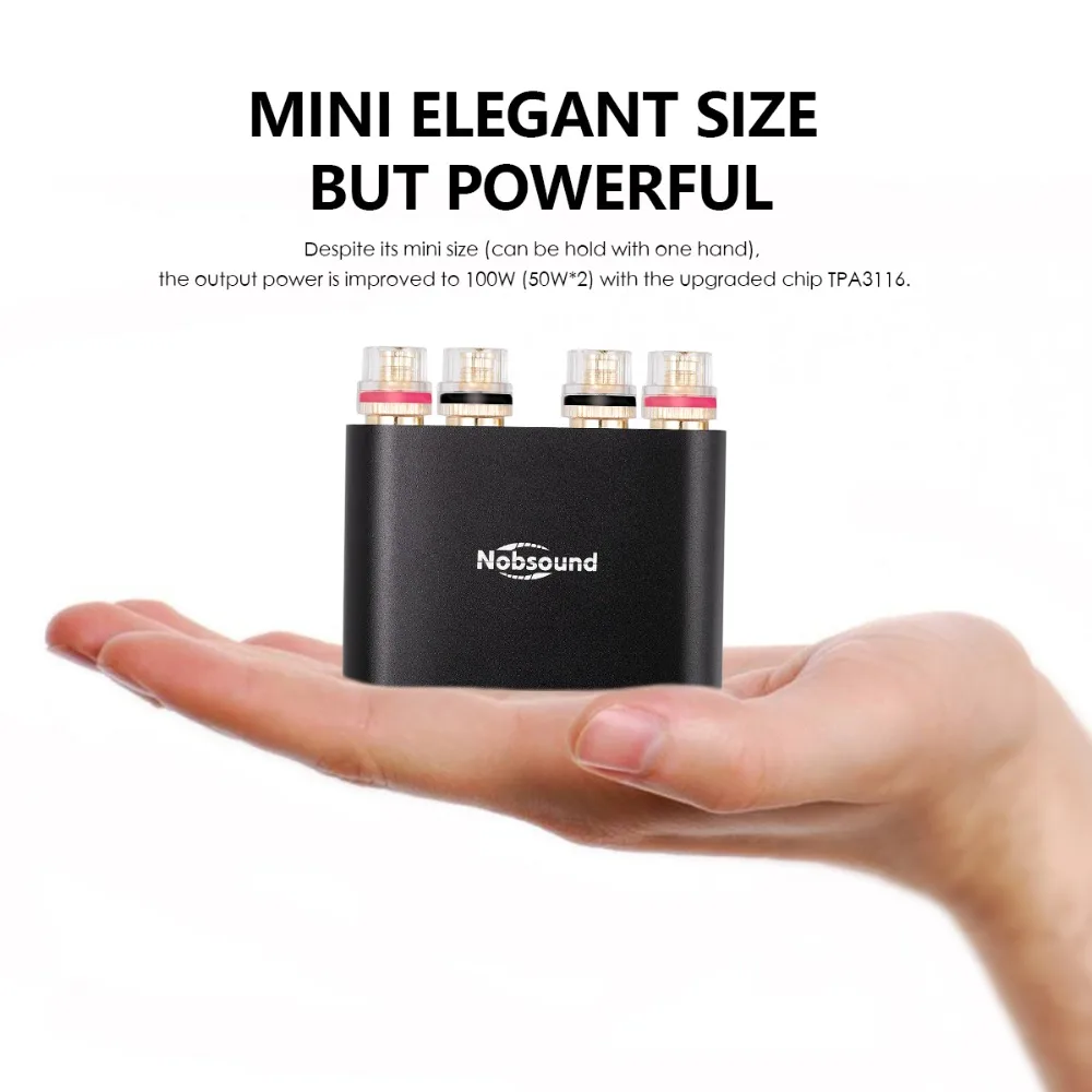 Douk аудио hi-fi TPA3116 Цифровые усилители стерео мини DSP Bluetooth 4,2 домашний аудио Настольный усилитель мощности 50 Вт* 2