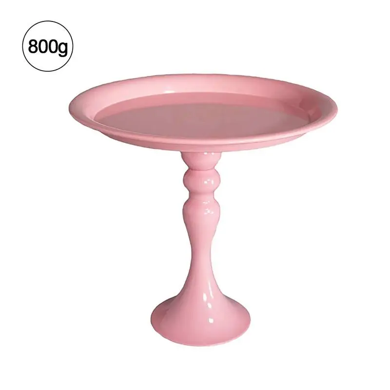 S Розовая Милая тарелка для торта с длинными рукавами, Свадебный десерт, стабильный Железный подставка для тортов десертов, подставка для свадебной вечеринки, быстрая - Цвет: S