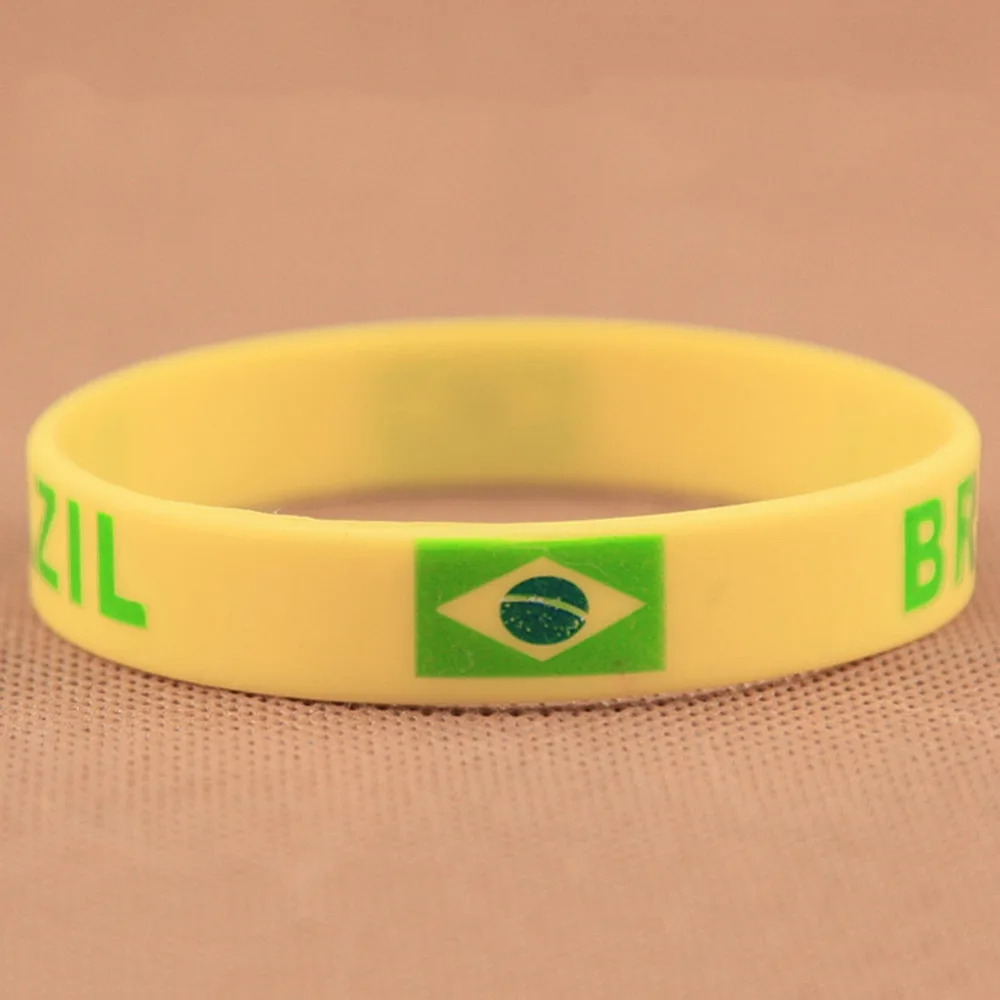 2 шт. силиконовый браслет унисекс с флагом страны|silicone bracelet|bracelet rubbersilicone bracelet sport |