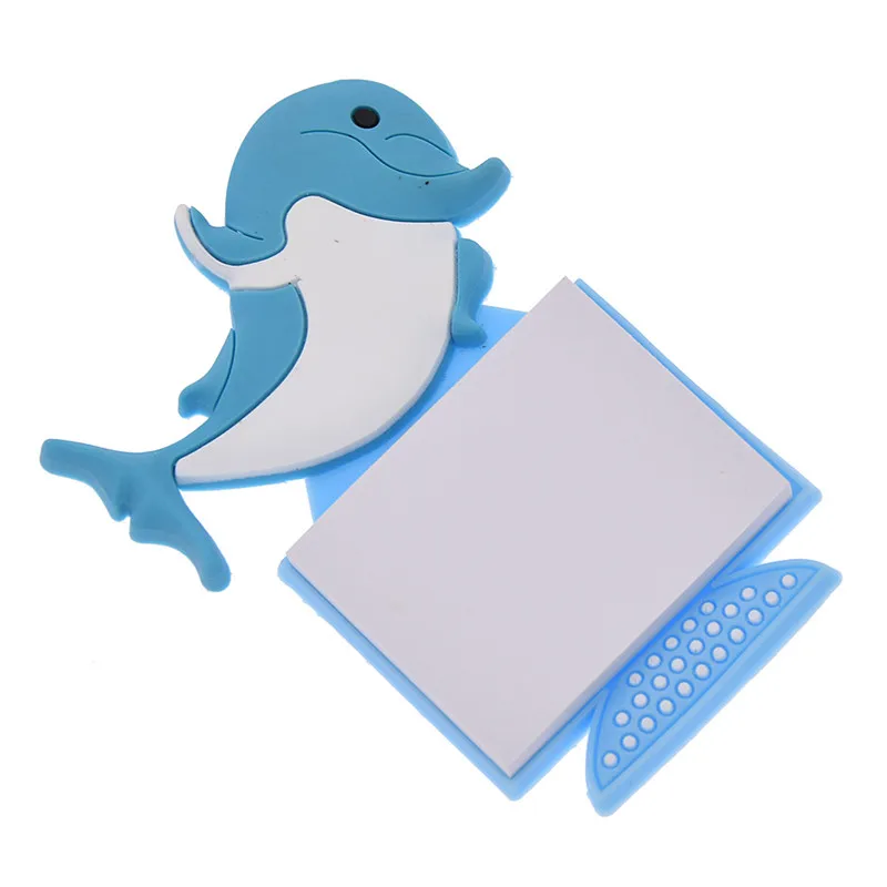 Dolphin Cat Note бумажные магниты для холодильника Мультяшные животные Примечание магнит на холодильник наклейки Современное кухонное украшение для дома Прямая поставка - Цвет: Dolphin