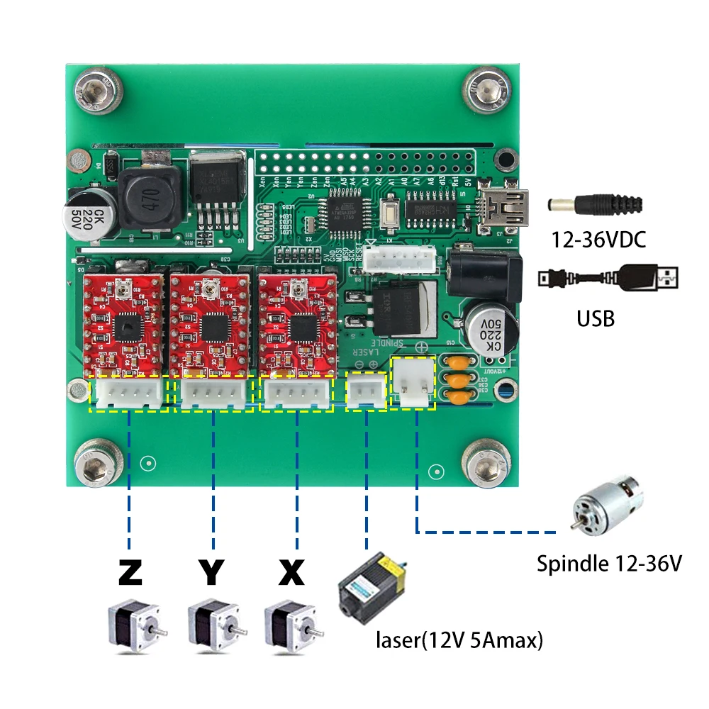 CNC 1610 с ER11 гравировальный станок мини DIY CNC лазерный станок PCB фрезерный станок, резьба по дереву маршрутизатор, лучшие передовые игрушки