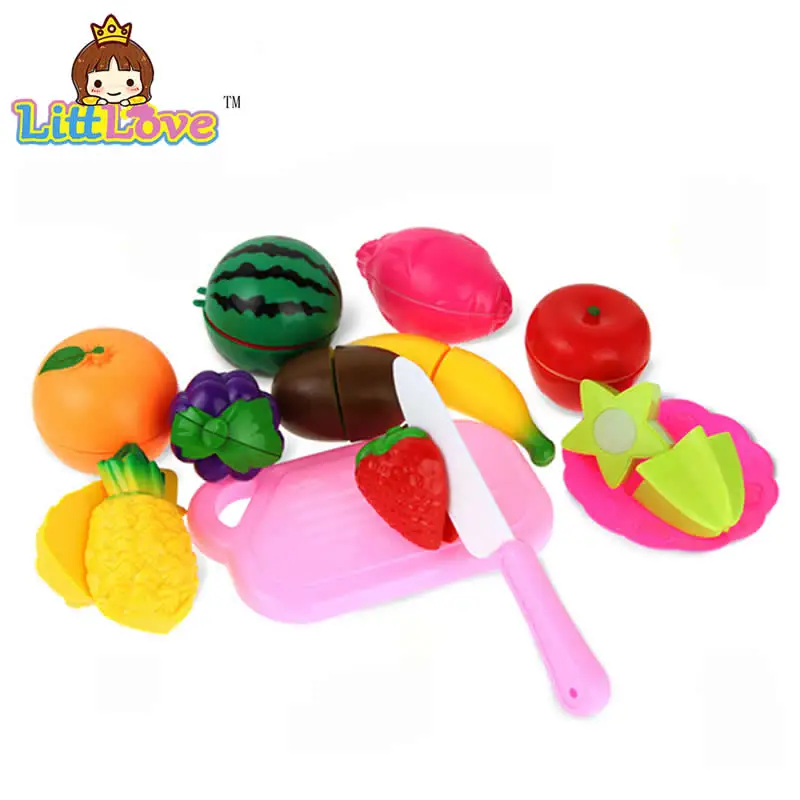 LittLove 13 шт./компл. пластиковая кухня ролевые игры еда фрукты овощи режущая игрушка