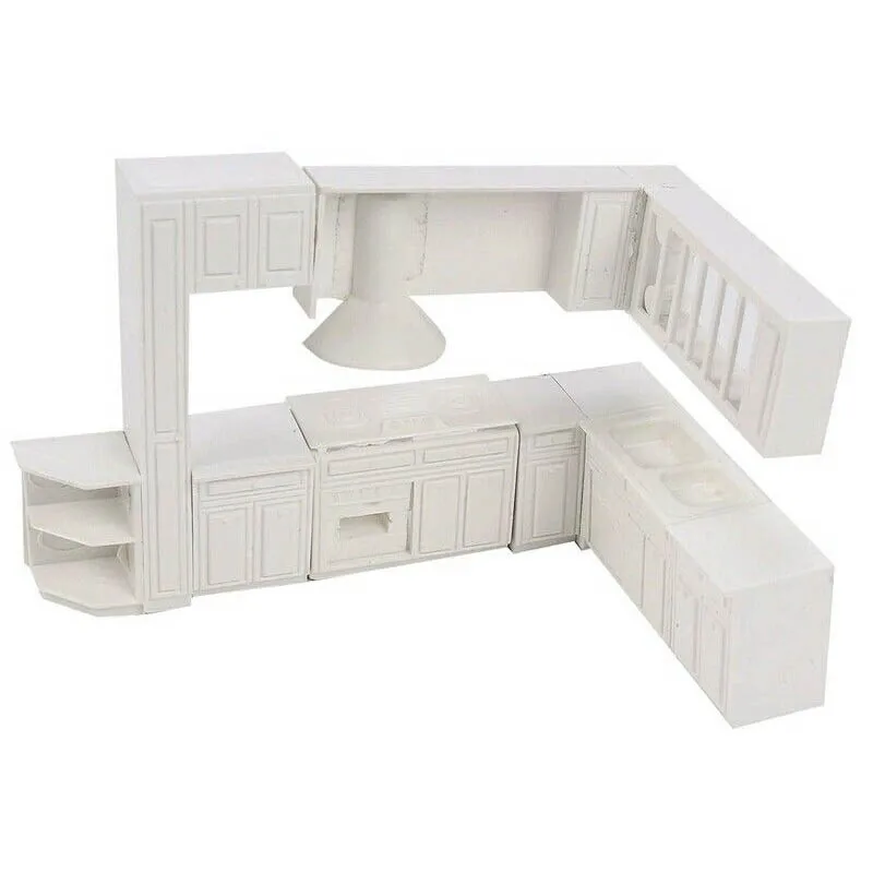 Фото Кукольный дом Миниатюрная игрушка Шкаф Кухонные мебельные формы комплект для