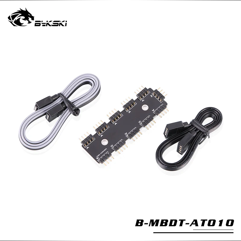 Bykski материнская плата Aura RGB Light хабы от 1 до 10 хаб. П/П: B MBDT 1TO10|Кулеры и системы