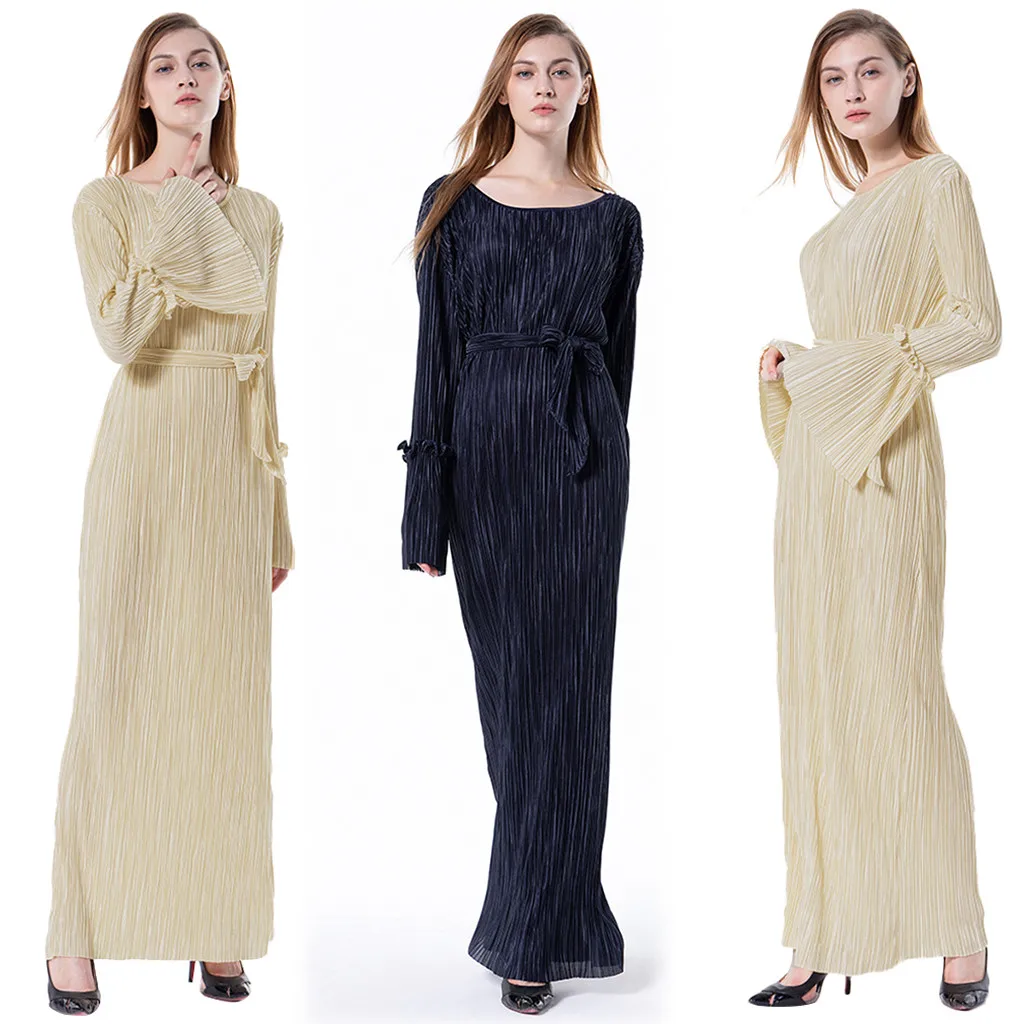 Женское мусульманское платье Abaya черное в арабском стиле|Мусульманская одежда| |