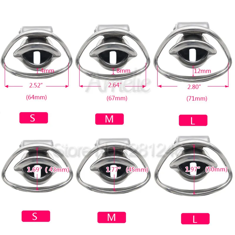 Роскошное стандартное/маленькое мужское устройство верности из нержавеющей