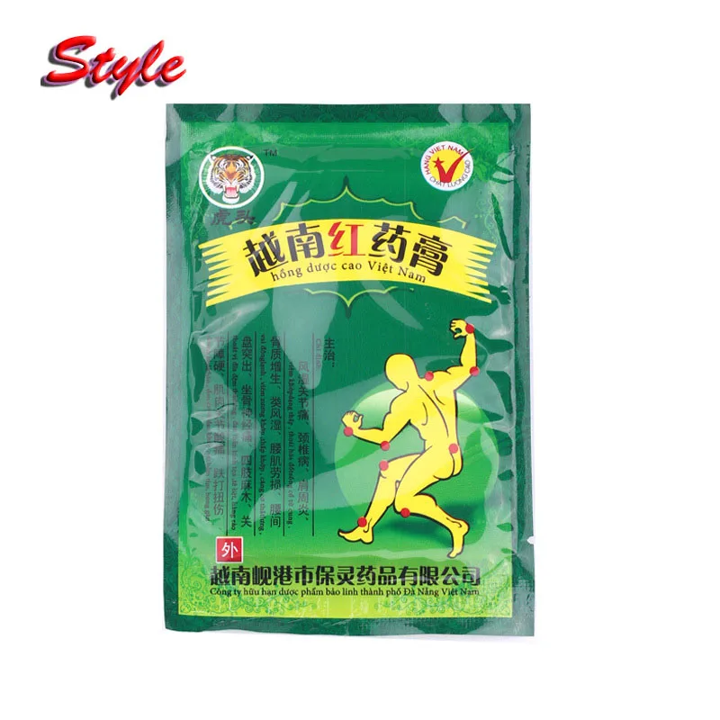 16 шт./2 Сумки Вьетнам Красный Тигр Бальзам штукатурка боль жесткая плечи