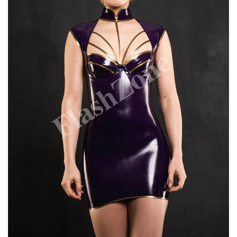 Бесплатная Доставка! Женское платье из латекса и резины|latex spandex|latex opera length gloveslatex