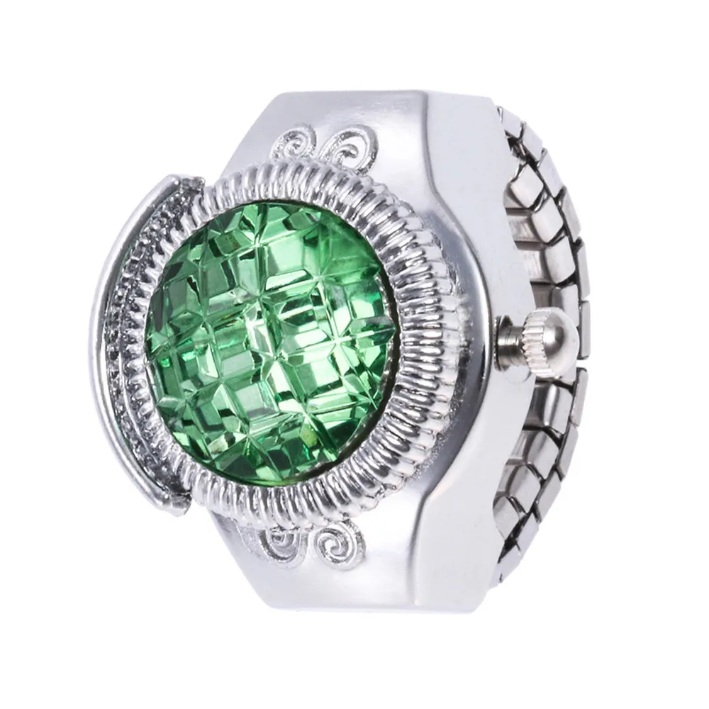 Женские наручные часы женские ювелирные изделия Круглый перстень камень сталь