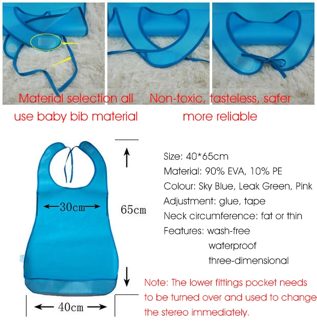 Waterproof, leak-proof and wash-free imitation silica gel mouth towel for the elderly wholesale