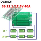 Защитная плата для литиевой батареи 3S 40A BMS 11,1 В 12,6 в 18650 с улучшеннойсбалансированной версией для дрели 40A, набор для самостоятельной сборки