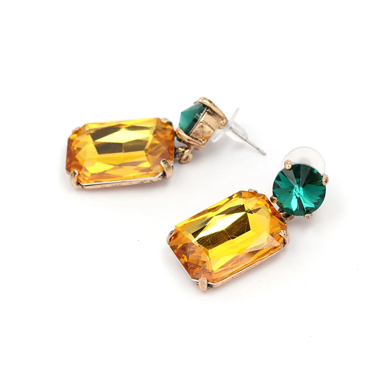 Бренд JURAN, Геометрическая подвеска, Национальный Ветер, узор, висячие серьги, модные классические массивные серьги из смолы, стразы