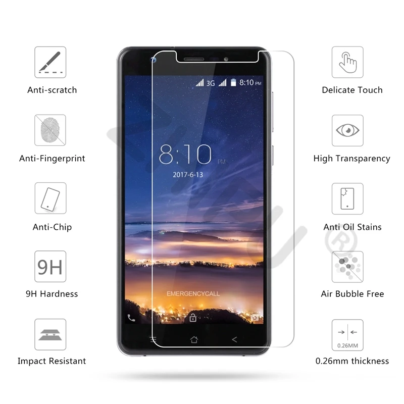 2 шт./лот закаленное Стекло для Blackview R6 lite 5 дюймов Экран протектор Защитная пленка