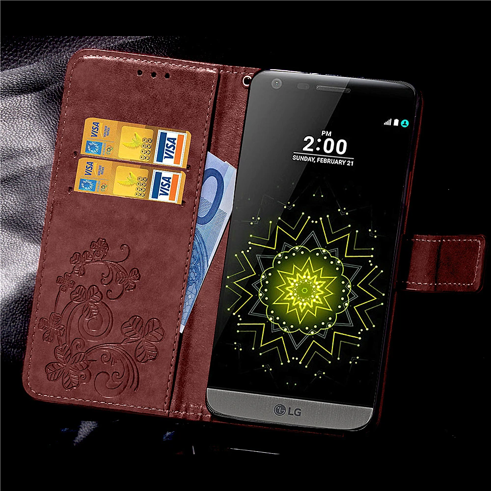 Для Coque LG G5 флип чехол кожаный для случае Etui принципиально Carcasa оригинальный