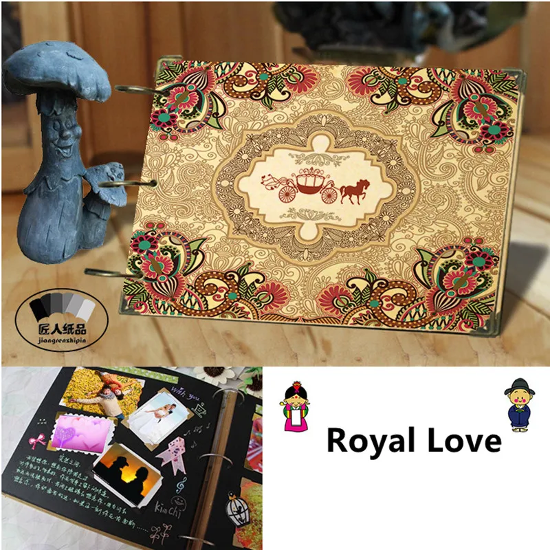 Дешёвый фотоальбом сделай сам для девочек креативный подарок в стиле ретро