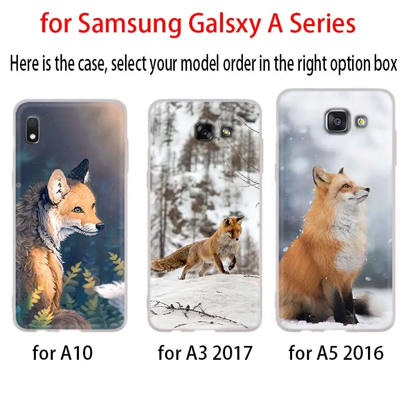 Г-н милое платье с лисой для samsung Galaxy A10/A30/A40/A50/A70 A9 A8 A6 a7 A3 A5 ТПУ чехол мягкое сиденье автомобиля