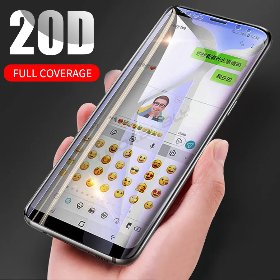20D полное покрытие с округленными изогнутыми краями закаленное Стекло для samsung