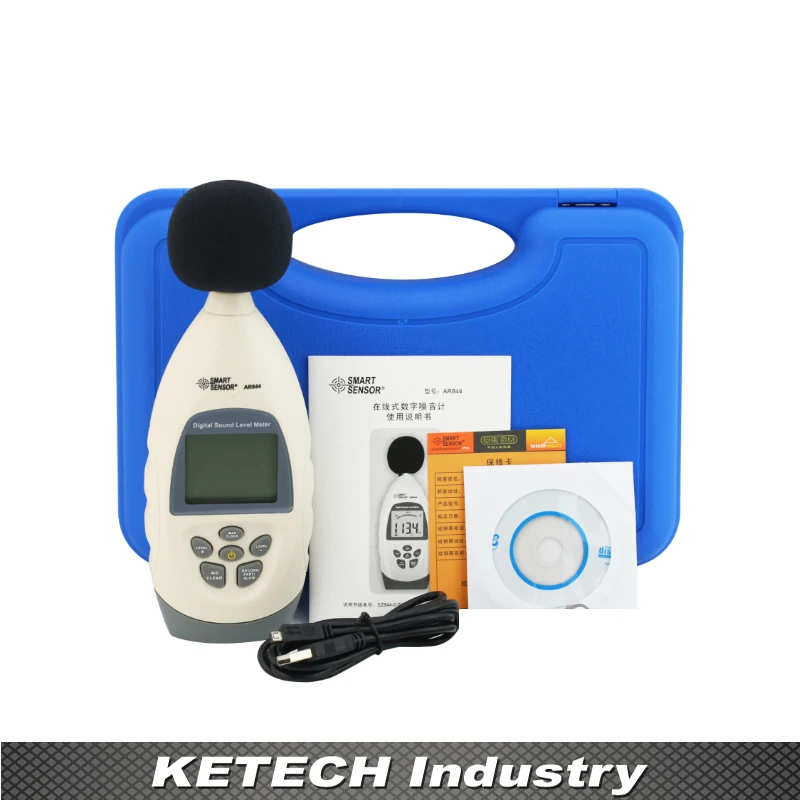 AR844 цифровой измеритель уровня звука шума децибел метр 30 ~ 130 дБ |
