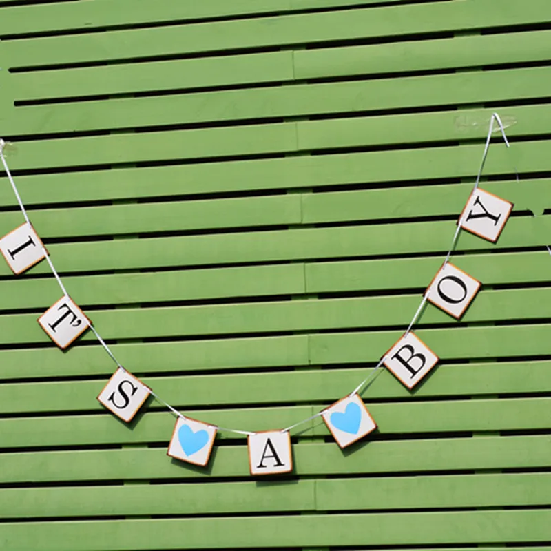 Бумажный баннер для детского душа гирлянды украшение его мальчик и девочка | Дом