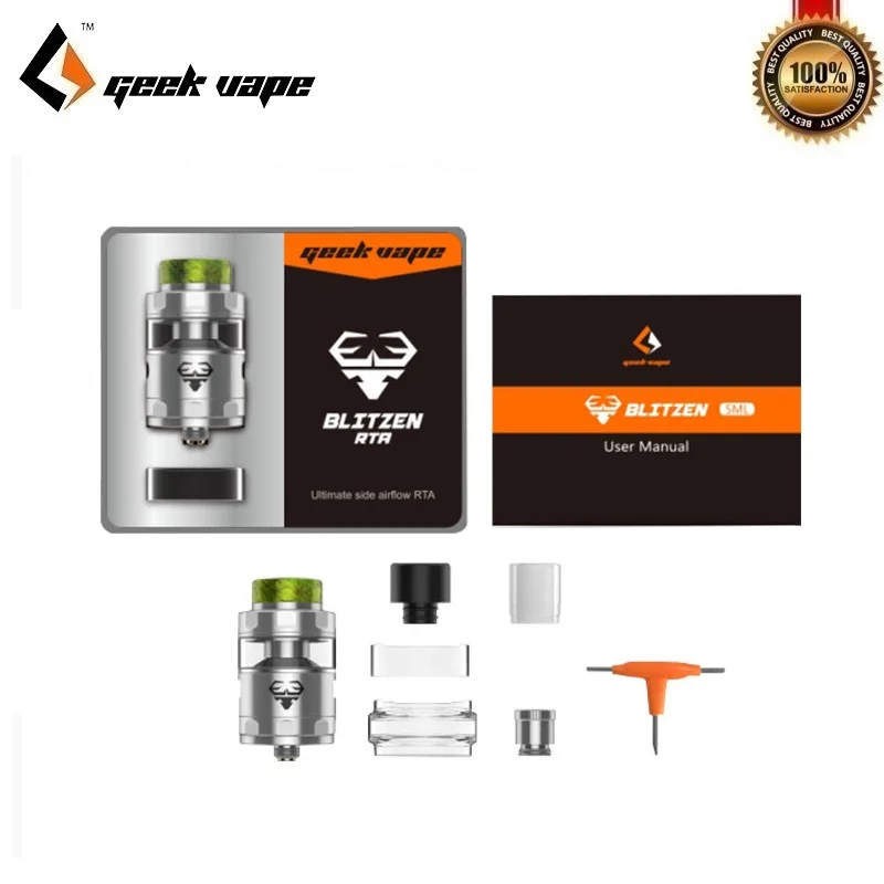 Оригинальный атомайзер GeekVape Blitzen RTA диаметром 5 м 24 мм поддерживает двойную и