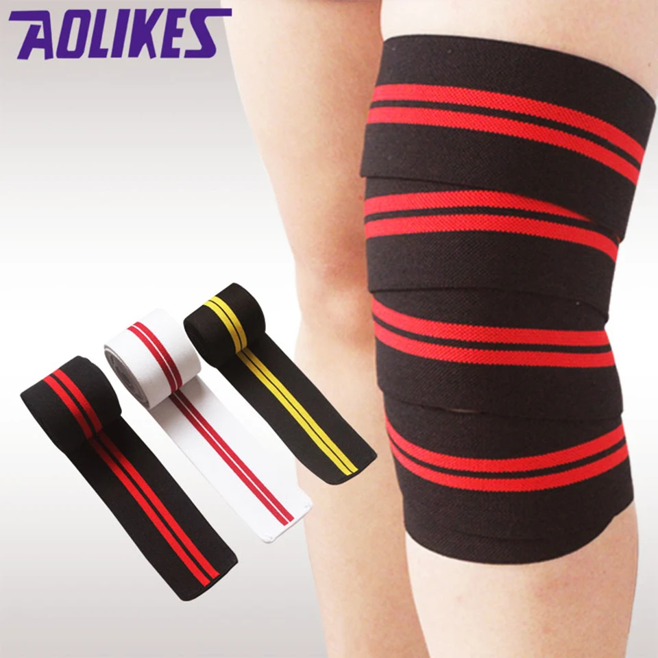AOLIKES 1 шт. 2 м * 8 см тянущаяся эластичная повязка на ногу компрессионная колени