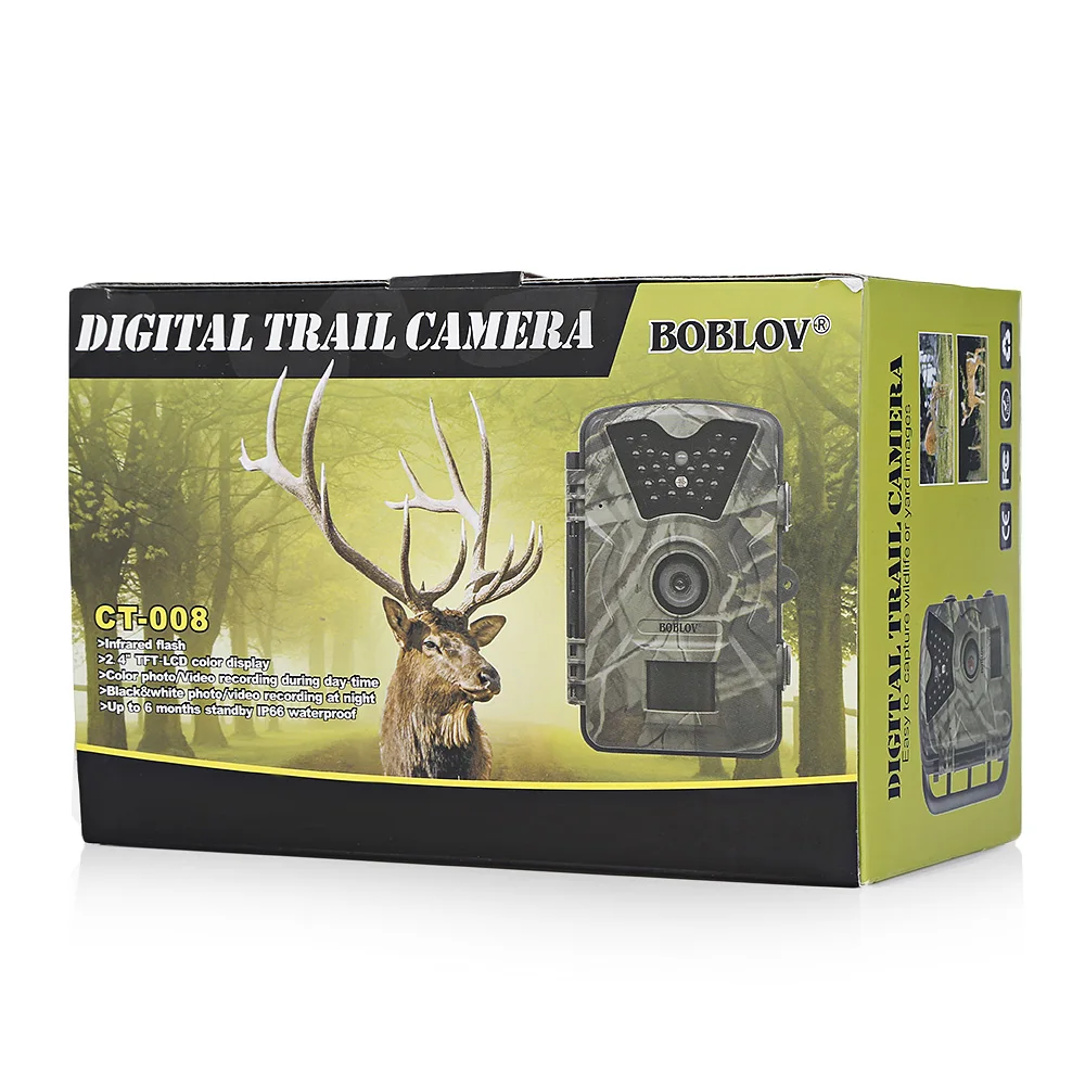 BOBLOV CT 008 1080P 12MP 940NM инфракрасная цифровая охотничья камера ночного видения