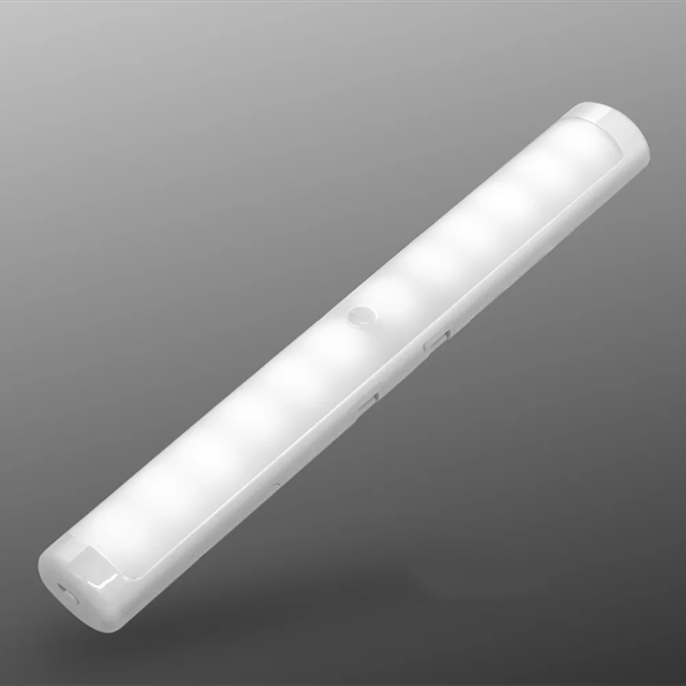 12 светодиодов USB Перезаряжаемые гардероб Night Light встроенный в Батарея под кабинет ночник с ПИР движения Сенсор