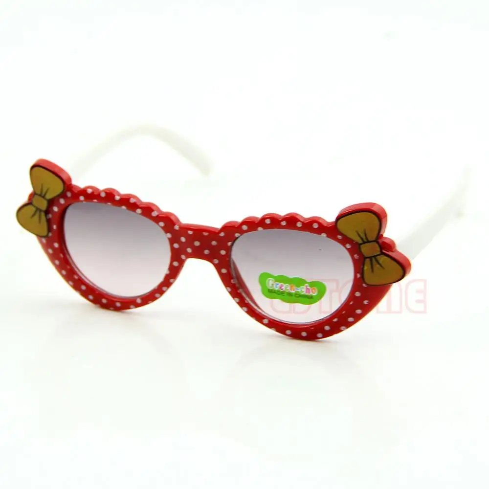 Прекрасный Bébé Garçons Filles lunetes De Soleil Pour Enfants Verre Noeud UV 400|Женские солнцезащитные очки| |