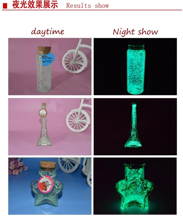 Светящаяся Песочная пудра 10 г суперяркая Серебристая модель песка украшение для