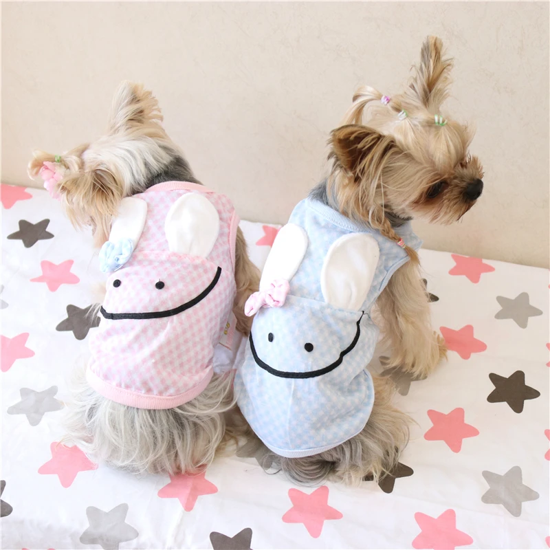Kawaii Милая Одежда для кошек рубашки домашних животных собак породы Йоркширский