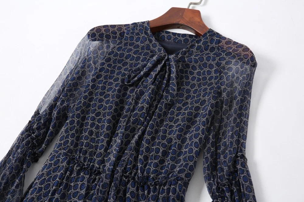 Качественное женское платье в повседневном стиле из натурального шелка 100% милое